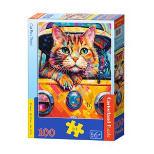 mamido Puzzle 100 B-111275 Mačacie autobus na cestách