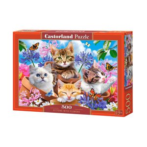 mamido Puzzle 500 dielikov Mačiatka s kvetinami