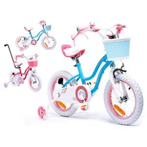 RoyalBaby RoyalBaby Detský dievčenskú bicykel ROYAL BABY Star Girl 16 "modré