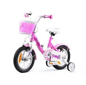 RoyalBaby Detský bicykel RoyalBaby Chipmunk 12 "s košíkom ružovej