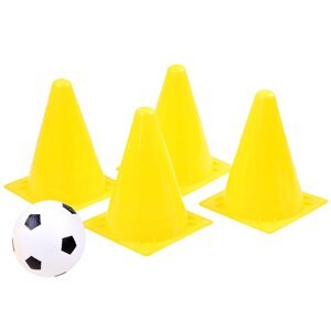 mamido Futbalové kužele žlté s loptou