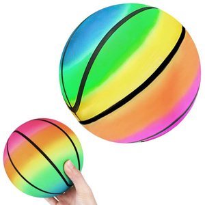 mamido Gumová farebná dúhová ľahká lopta na hranie 9" 23 cm pre deti SP0794