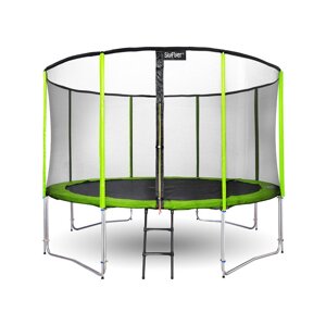 mamido Trampolína s ochrannou sieťou a rebríkom 304 cm zelená