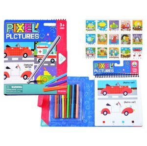 mamido Edukačná omaľovánka pixely