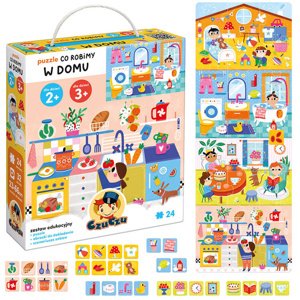 mamido CzuCzu Puzzle Čo robíme doma 24 dielikov ZA4849