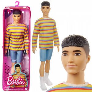 mamido Barbie bábika štýlový Ken chlapec v mikine a kraťasoch GRB91