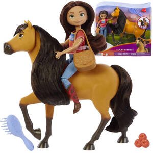 mamido Mattel Bábika + kôň Mustang Duch slobody Spirit Bábika na koni