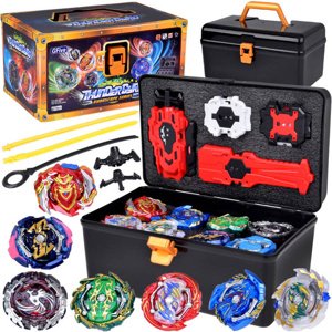 mamido Veľká sada vystreľovač 8 diskov GYRO spinner kufrík ZA5462