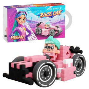 mamido Marioinex Mini waffle kocky ružové auto 50 dielov + figúrka