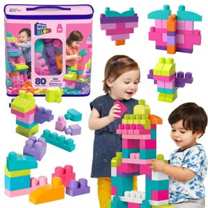 mamido Fisher Price Prvé veľké kocky Mega Bloks 80 ks pre deti ZA5525