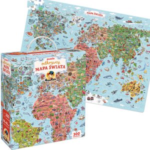 mamido CzuCzu Puzzle objavitelia Mapa sveta 300 dielikov + vzdelávací plagát ZA5627
