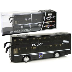 mamido Čierny Autobus Policajný Paredelek s Frikčným Pohonom