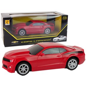 mamido Elektrické autíčko Chevrolet Copo Camaro s trecím pohonom 1:24 v červenej farbe