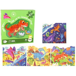 mamido Puzzle 4 v 1 Dinosaury Jurský Park