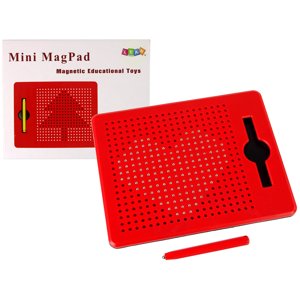 mamido "Magnetická tabuľa s guličkami, červený magnetický tablet"