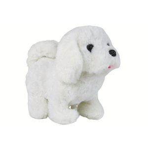 mamido Interaktívna Hračka - Biely Štekajúci Psa, Ktorý Vie Chodiť