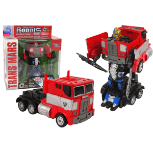 mamido Auto Truck 2v1 Robot Transformers Warrior Optimus Prime Red HXSY18