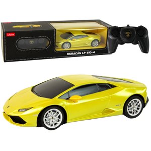 mamido Elektrické autíčko R/C Lamborghini Huracan 1:24 Rastar v žltej farbe