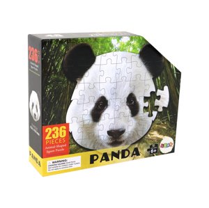 mamido Puzzle 236 dielov Tvar Hlavy Pandy Zvieratá