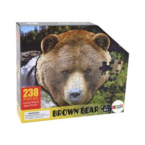 mamido Puzzle 237 dielov s motívom Hlavy hnedého medveďa