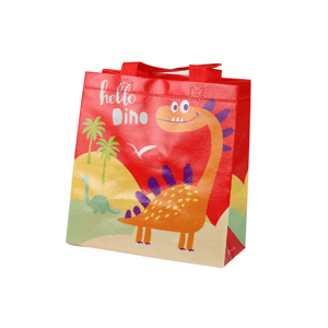 mamido Darčeková taška Dinosaurus Červená 23 cm x 21,5 cm x 11 cm