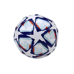mamido Futbalová lopta 24 cm s hviezdami biela