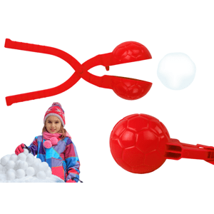 mamido Snehuliak stroj na výrobu snehových gulí Design Lopta Červená 20cm x 5cm x 5cm
