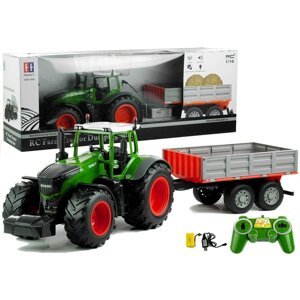 Double E Double E Traktor s prívesom na diaľkové ovládanie R / C 1:16 zelený