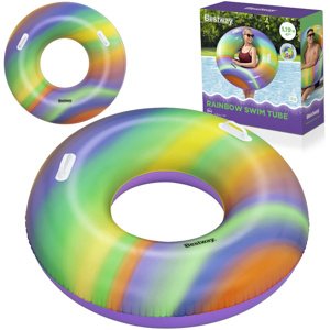 mamido Bestway Veľký plavecký kruh 119 cm farebný