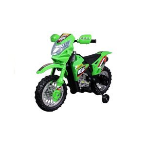 mamido Detská elektrická motorka Cross zelená