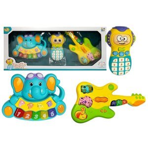 mamido Interaktívny sada pre najmenších - klavír, telefón, gitara