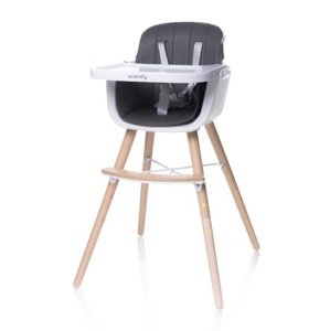 4Baby Jedálenský stolička 4Baby scanda šedá