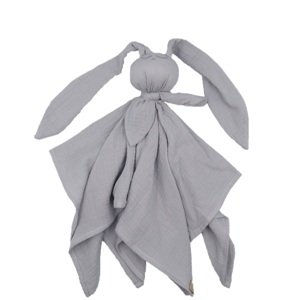 Hug Me Bunny Mušelínové mazlík - plienka Hug Me Bunny sivý