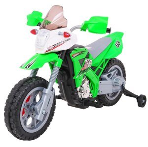 mamido Detská elektrická motorka Cross zelená