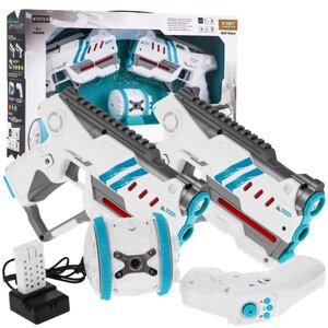 mamido Laserové pištole Laser Tag biele