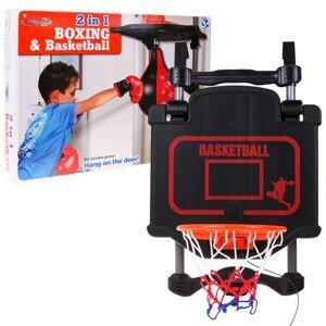 mamido Basketbalový kôš a boxovacia hruška 2v1