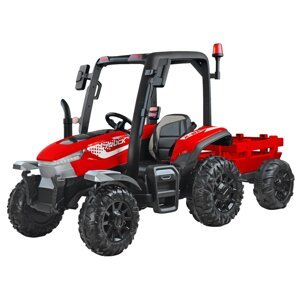 Mamido Mamido Detský elektrický traktor s prívesom 24V Blast 4x4 2x200W červený