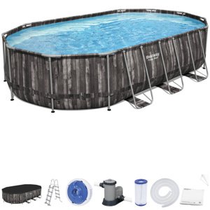 Bestway Bazén Power Steel Bestway 601 x 366 x 122 cm