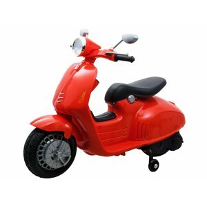 mamido Detská elektrická motorka Vespa červená
