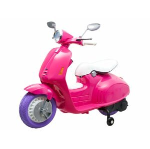 mamido Detská elektrická motorka Vespa ružová