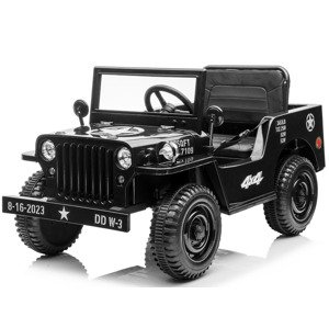 mamido Detský elektrický jeep Willys Star 4x4 čierny