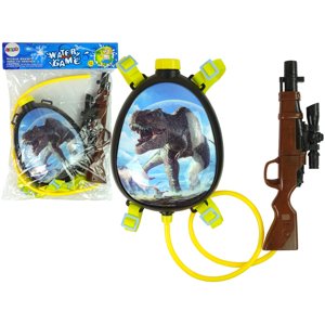 mamido Detská vodná pištoľ Dino so zásobníkom v batohu