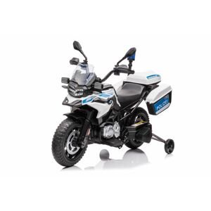 mamido Detská elektrická motorka Polícia BMW biela