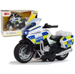 mamido Policajný motocykel 1:14 Naťahovací pohon Light Sound