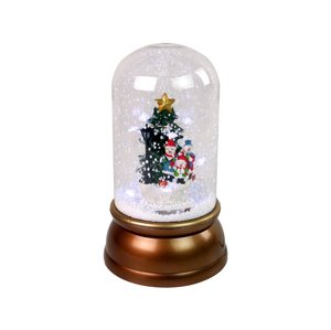 mamido Vianočné dekorácie Sklenená dekorácia Snehuliaci Vianočný strom Gold