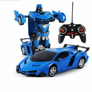 mamido Auto Robot Transformers 2v1 na diaľkové ovládanie RC modrý