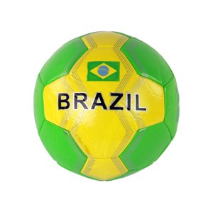 mamido Futbalová lopta veľkosti 5 s brazílskou vlajkou s priemerom 24 cm