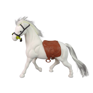 mamido Figúrka Biely Kôň s Sedlom na Farme
