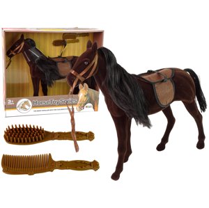mamido Figúrka koňa hnedého s doplnkami na česanie