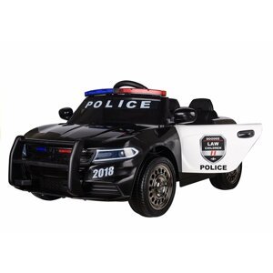 mamido Elektrické autíčko Polícia čierne